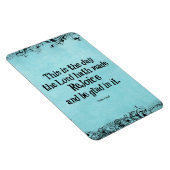 Magnet Flexible Verset biblique C'est le jour où le Seigneur a fai (Côté Droit)