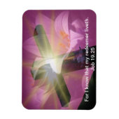 Magnet Flexible verset de la Bible de Pâques Job 19:25 aimant (Vertical)