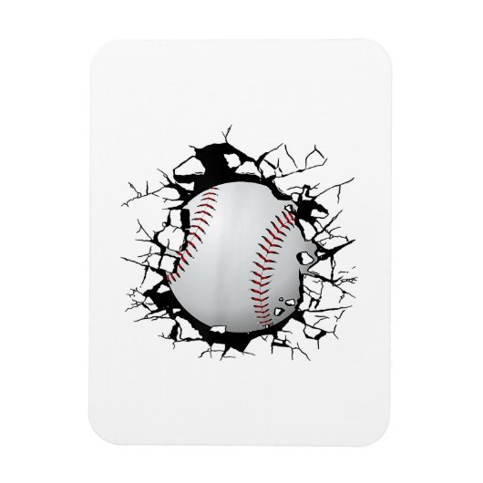 Magnet Flexible Vêtements de baseball - Baseball (Vertical)