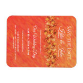 Magnet Flexible Vibes d'automne- Mariage Enregistrer la date- (Horizontal)