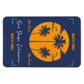 Magnet Flexible Vibes de plage de San Diego (Horizontal)