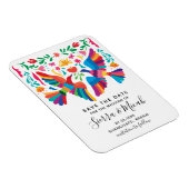Magnet Flexible Vibrant Mexican Inspired Save The Date (Côté Droit)