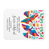 Magnet Flexible Vibrant Mexican Inspired Save The Date (Horizontal)
