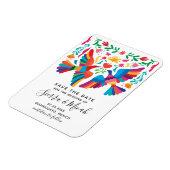 Magnet Flexible Vibrant Mexican Inspired Save The Date (Côté Gauche)