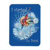 Magnet Flexible Vibration bleue Abstraite (Vertical)