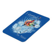 Magnet Flexible Vibration bleue Abstraite (Côté Gauche)