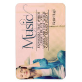 Magnet Flexible Victor Hugo Citation Inspirationnelle "Musique" Fl (Vertical)