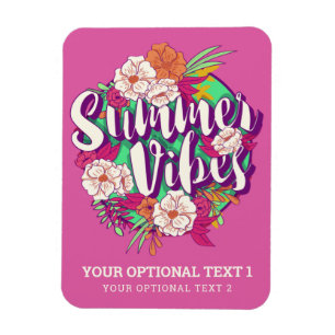 Magnet Flexible Vidéos d'été de texte personnalisé