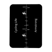 Magnet Flexible Vie cyclable, Heartbeat personnalisable (Vertical)