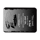 Magnet Flexible Vie et valeurs, Existentialisme illustré citation (Horizontal)