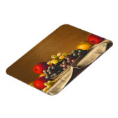 Magnet Flexible Vie morte, pommes, raisins, fruits (Côté Gauche)