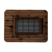 Magnet Flexible Vieille porte Brown en bois noué (Horizontal)