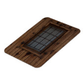 Magnet Flexible Vieille porte Brown en bois noué (Côté Gauche)