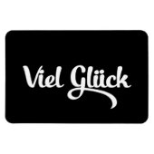 Magnet Flexible Viel Glück | Bonne chance Langue Allemande (Horizontal)
