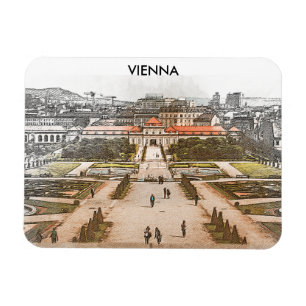 Magnet Flexible Vienne Autriche Vue panoramique historique