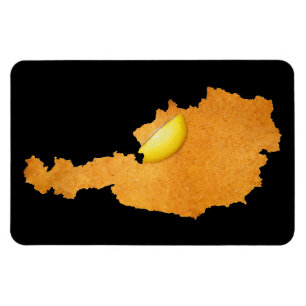 Magnet Flexible Viennese Schnitzel - Carte De L'Autriche