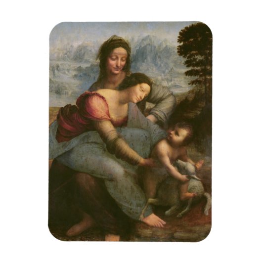 Magnet Flexible Vierge et enfant avec Sainte-Anne, c.1510 (Vertical)