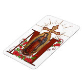 Magnet Flexible Vierge Guadalupe Religieux Catholique Croix marial (Côté Gauche)