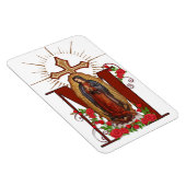 Magnet Flexible Vierge Guadalupe Religieux Catholique Croix marial (Côté Droit)