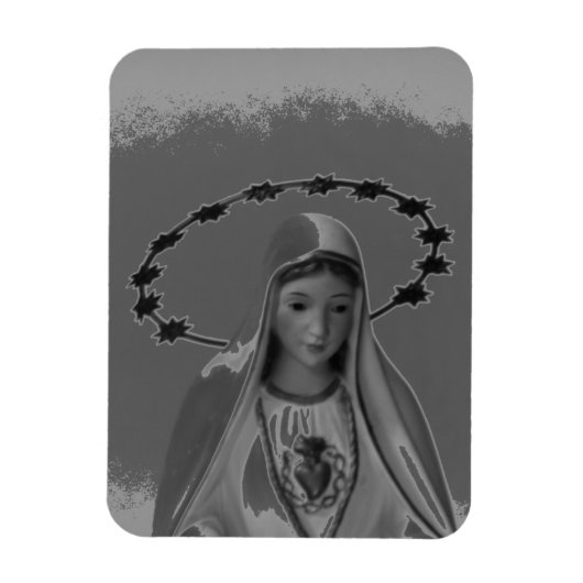 Magnet Flexible Vierge Marie, Coeur immaculé de Marie (Vertical)