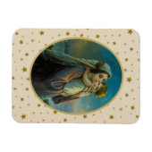 Magnet Flexible Vierge Marie et bébé Jésus sur Arrière - plan étoi (Horizontal)