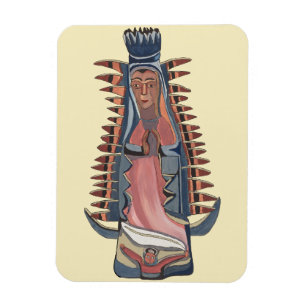 Magnet Flexible Vierge Marie Notre Dame de Guadalupe peinture