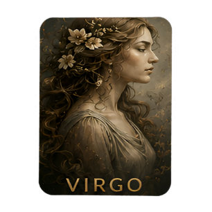 Magnet Flexible Vierge Signe du Zodiaque Vierge Céleste Symbole d'