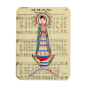 Magnet Flexible Vierge vintage Marie Notre-Dame de la Lumière art