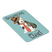 Magnet Flexible Vieux anglais Sheepdog Papa (Côté Droit)