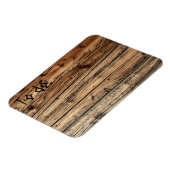 Magnet Flexible Vieux bois de chêne texture arrière - plan à la li (Côté Gauche)