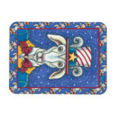 MAGNET FLEXIBLE VIEUX ONCLE DE CHÈVRE SAM, FUNNY FARM PATRIOTIC BI (Horizontal)