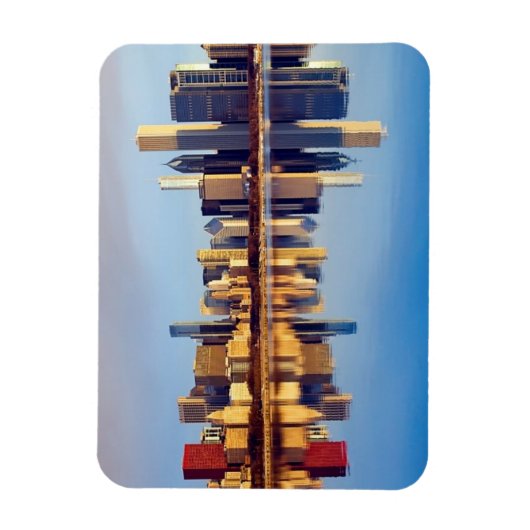 Magnet Flexible View of Chicago skyline with reflection (Vertical)