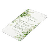 Magnet Flexible Vignoble de verdure rustique Faire-part de mariage (Côté Gauche)