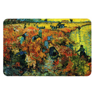 Magnet Flexible Vignobles rouges de Van Gogh à l'aimant d'Arles