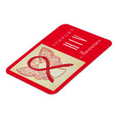 Magnet Flexible VIH Rouge Sensibilisation Ruban Angel Cadeau perso (Côté Gauche)