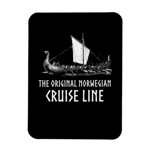 Magnet Flexible Viking Ship Cruise Line Odin Et Valhalla (Vertical)