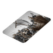 Magnet Flexible Vikings assourdissant un long-bateau (Côté Gauche)