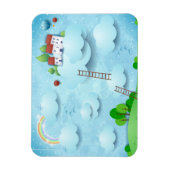 Magnet Flexible Village au-dessus des nuages (Vertical)