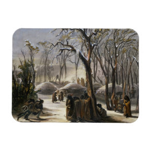 Magnet Flexible Village d'hiver des Minatarres, assiette 26 de Vo