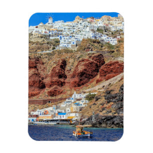 Magnet Flexible Village d'Oia sur l'île de Santorini, du nord,