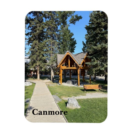 Magnet Flexible Ville de Canmore en Alberta Canada (Vertical)