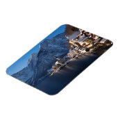 Magnet Flexible Ville de Hallstatt dans la neige en hiver (Côté Gauche)