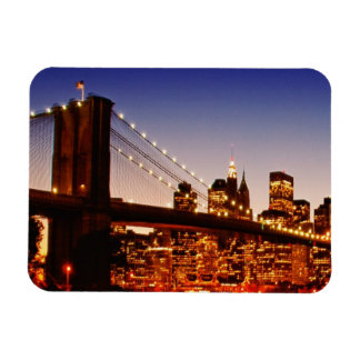 Magnet Flexible Ville de New York avec pont sur le fleuve