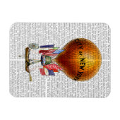 Magnet Flexible Ville de New York Hot Air Balloon (Horizontal)
