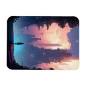 Magnet Flexible Ville futuriste de science-fiction (Horizontal)