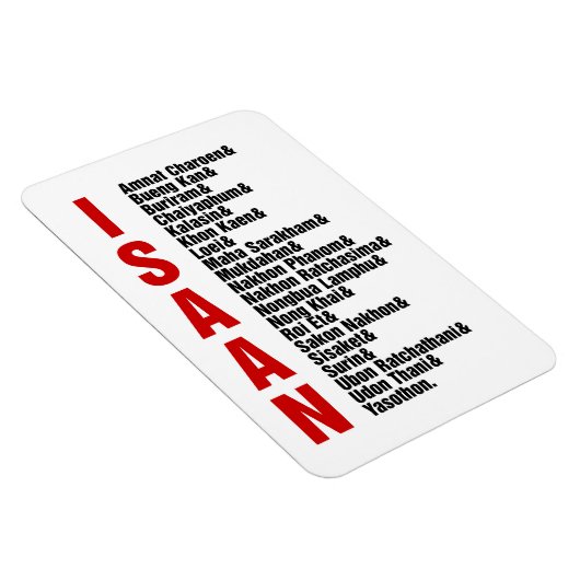 Magnet Flexible Villes d'Isaan, Thaïlande (Côté Droit)