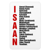 Magnet Flexible Villes d'Isaan, Thaïlande (Vertical)