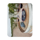 Magnet Flexible Vin Rouge Dans Le Vignoble (Vertical)