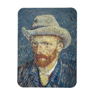 Magnet Flexible Vincent van Gogh   Autoportrait avec Casquette à p