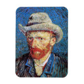 Magnet Flexible Vincent Van Gogh Autoportrait Avec Casquette Gray  (Vertical)